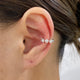Diamond Cuff Earrings 1 ct White Gold