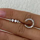 Diamond Cuff Earrings 1.03 ct White Gold