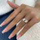 Toi-et Moi Ring 1.9 ct TCW , Solid Gold 14k