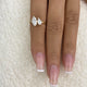 Toi-et Moi Ring 1.2 ct TCW , Solid Gold 14k