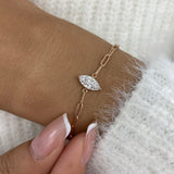 Diamond Chain Bracelet 0.8 ct Rose Gold