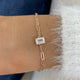 Diamond Chain Bracelet 1ct Rose Gold