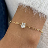 Diamond Chain Bracelet 1ct Yellow Gold