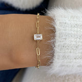 Diamond Chain Bracelet 0.9 ct Yellow Gold
