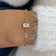 Diamond Chain Bracelet 0.9 ct Yellow Gold