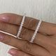 Diamond Hoop Earrings 3.1 ct White Gold