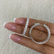Diamond Hoop Earrings 2.9 ct White Gold
