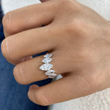 Band Ring 1.1ct TCW, 14K Gold