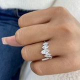 Band Ring 1.1ct TCW, 14K Gold