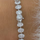 Oval Tennis Bracelet 12.5ct TCW, White Gold 14K