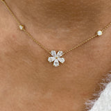 Diamond Pendant Necklace 1.5 ct Yellow Gold