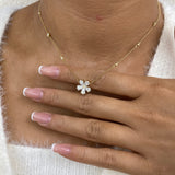 Diamond Pendant Necklace 1.5 ct Yellow Gold