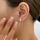 Diamond Chain Earrings 1.2 ct Rose Gold