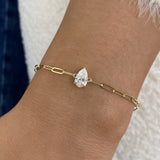 Diamond Chain Bracelet 0.8 ct Yellow Gold