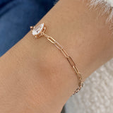 Diamond Chain Bracelet 0.9 ct Rose Gold