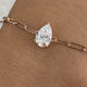 Diamond Chain Bracelet 1 ct Rose Gold