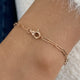 Diamond Chain Bracelet 0.9 ct Rose Gold