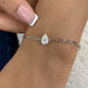 Diamond Chain Bracelet 0.9 ct White Gold