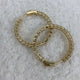 Diamond Hoop Earrings 4.2 ct Yellow Gold