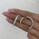Diamond Hoop Earrings 3.2 ct White Gold