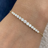 Diamond Chain Bracelet 1.7 ct Yellow Gold