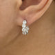Diamond Hoop Earrings 3.2 ct White Gold