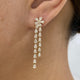 Diamond Drop Earrings 2.7 ct Yellow Gold