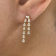 Diamond Drop Earrings 1 ct Yellow Gold