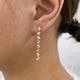 Diamond Drop Earrings 2.7 ct Yellow Gold