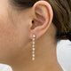 Diamond Drop Earrings 2.7 ct Yellow Gold