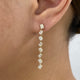 Diamond Drop Earrings 2.7 ct Yellow Gold