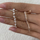 Diamond Drop Earrings 3.1 ct Rose Gold