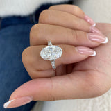 Vesaria Ring 5.5 ct TCW , Solid Gold 14k