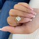 Elyssar Ring 2.5 ct TCW , Solid Gold 14k