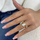 Ophelyne Ring 2 ct TCW , Solid Gold 14k