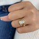 Ophelyne Ring 2 ct TCW , Solid Gold 14k
