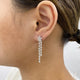 Diamond Drop Earrings 2.8 ct White Gold