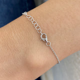 Diamond Charm Bracelet 6.6 ct White Gold