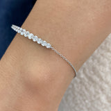 Diamond Charm Bracelet 6.6 ct White Gold