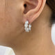 Diamond Hoop Earrings 6.7 ct White Gold