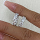 Diamond Hoop Earrings 6.7 ct White Gold