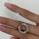 Diamond Hoop Earrings 6.7 ct White Gold