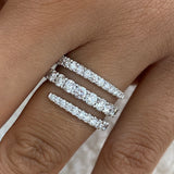 Diamond Band Ring 1.5 ct White Gold