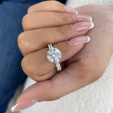 Lumexia Ring 4.2 ct TCW , Solid Gold 14k