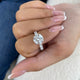 Lumexia Ring 4.2 ct TCW , Solid Gold 14k