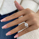 Lumexia Ring 4.2 ct TCW , Solid Gold 14k