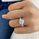 Lumexia Ring 4.2 ct TCW , Solid Gold 14k