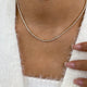 Diamond Tennis Necklace 2.7 ct Yellow Gold