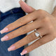 Promise Ring 1 ct TCW , Solid Gold 14k