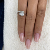 Promise Ring 1 ct TCW , Solid Gold 14k